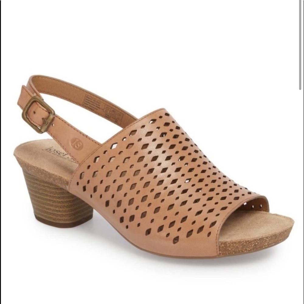 NEW Josef Seibel Rose 27 Crème Slingback Sandal